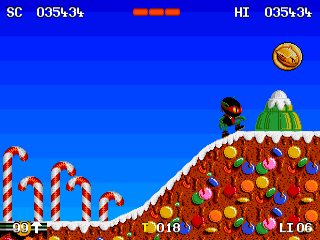 Zool Ninja Of The Nth Dimension screenshot 2 for Amiga